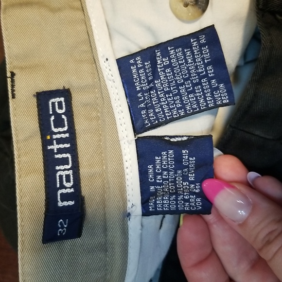 🌻 Nautica | high waist pleated tailored black cotton shorts - Picture 3 of 4